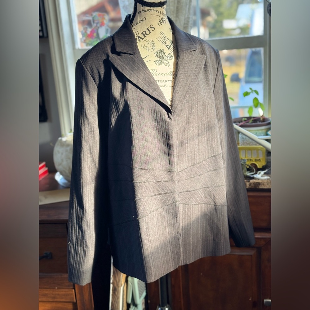 MXM Black Pinstripe Blazer